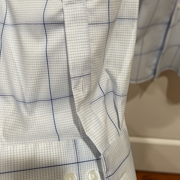 Calvin Klein Blue Casual Button Down Shirt Infinite Non Iron 4XL 34/35 - Picture 3 of 14